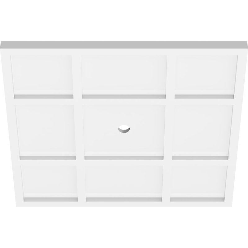 Médaillon de plafond contemporain 20 po x P 1 po x P 7 po x P 1 po Rubik, H 20 po x l 20 po x P 1 po