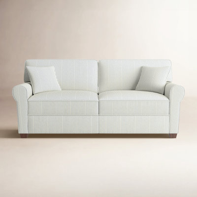 Shannon 76" Round Arm Sofa Bed with Reversible Cushions by Craft