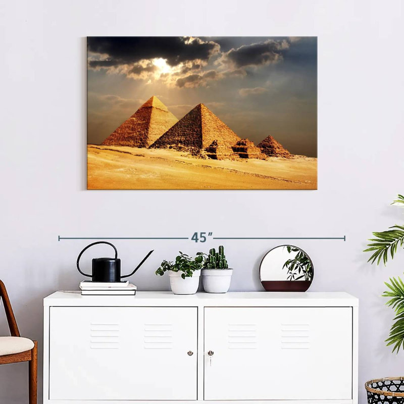 Adella Giza Pyramids, 24" H x 36" W