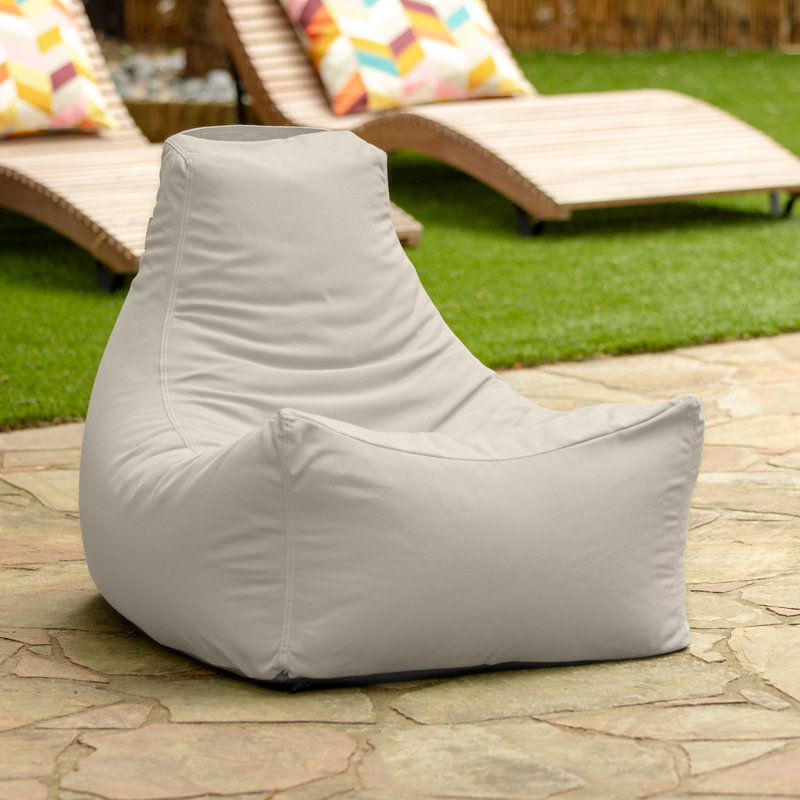 Juniper Outdoor Bean Bag Patio Chair, Flax Sunbrella