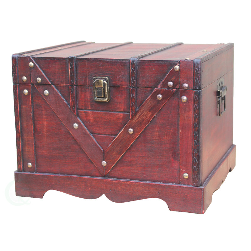 Commode décorative pour le trésor, H 9 po x l 12 po x P 10,5 po