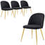 Chaise d'appoint empilable en velours-475028184