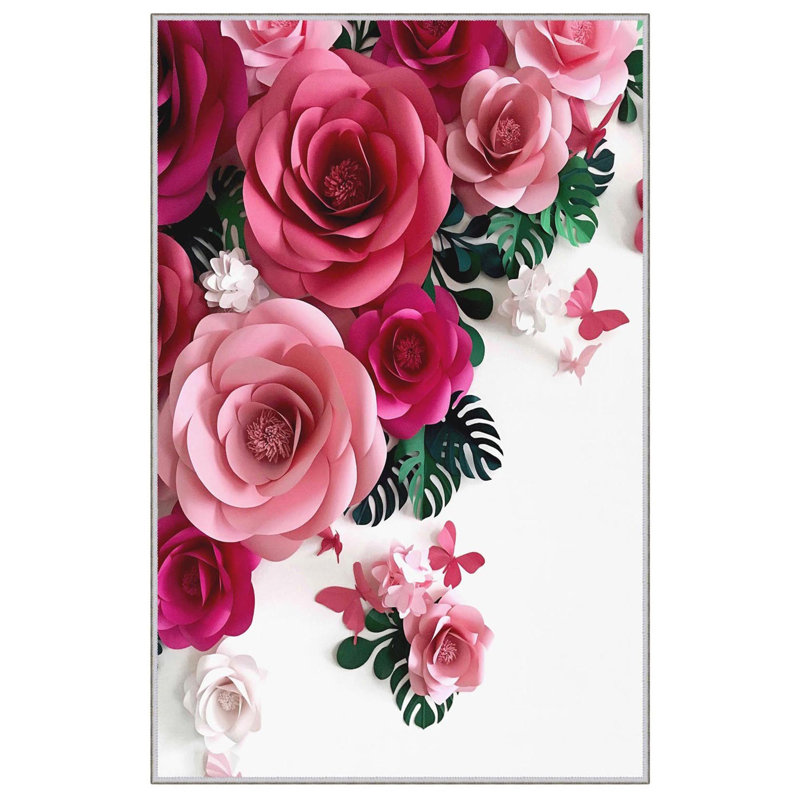 Premium Woven Area Rug, 5.9 x 9.2 Feet | 100% Polyester, 650 g/m² | Antibacterial, Non-Slip PVC Dot Underside, 0.3 in Pile Height | Machine Washable, 3D Digital Printing | Perfect for Living Room & Bedroom Decor
