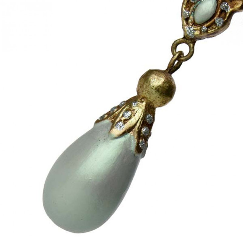 19cm Holiday Shaped Ornament, Iridescent Pale Green