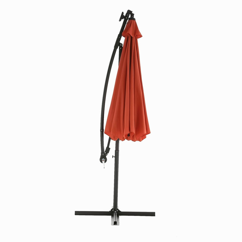 Parasol de marché à DEL 10 pi, Orange