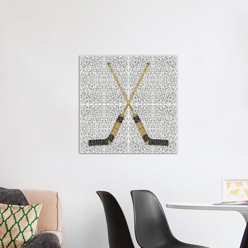« canada hockey », impression sur toile, H 12 po x l 12 po x P 0,75 po