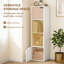HOMCOM Bookcase with 2 Cabinets and Doors, 4-Tier Bookshelf-1625328819