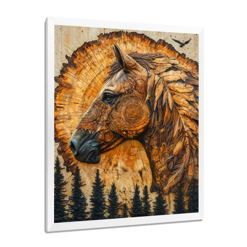 Gillie - Animals Wall Art, H 32 po x l 16 po, Reproduction encadrée d'une seule photo, Blanc