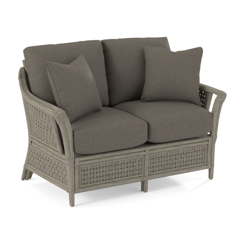 Boca Upholstered 55'' Loveseat, Gray Sugar Performance; , Stone Hearth