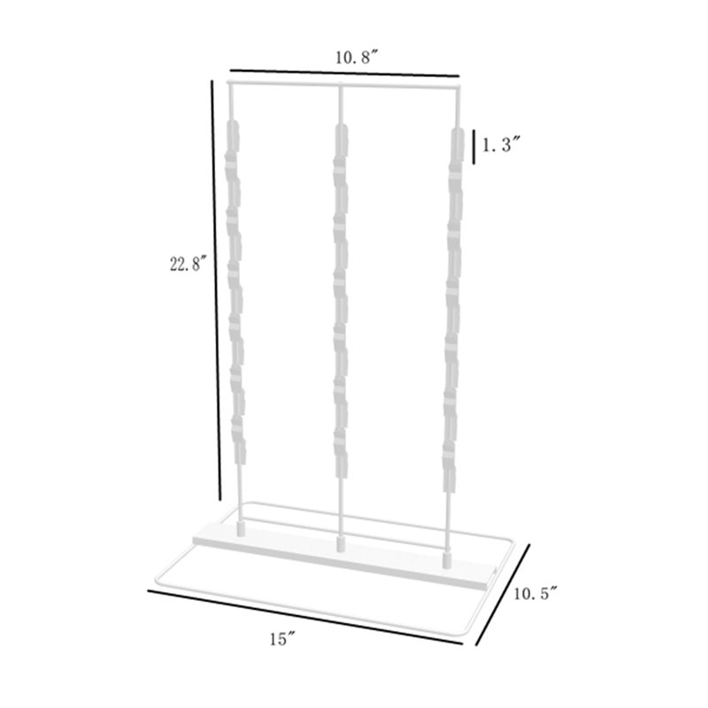 Support pour sac à jetons de détail H 22,6 po x l 10,5 po x P 15 po Villeta