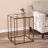 Nicholance Glass Top End Table