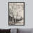 «Trees Swaying in Country Field Nature - Floater Frame», impression sur toile-75848612-75848613