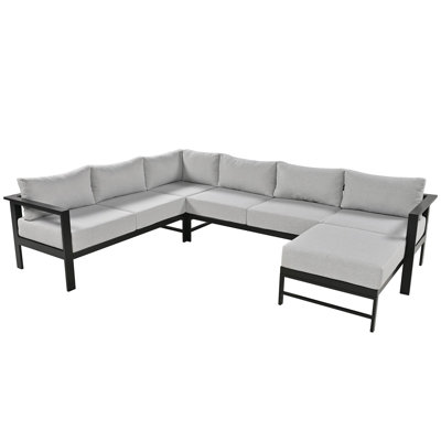 115.7‘’ Outdoor Conversation Sectional Sofa Set