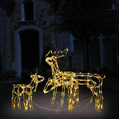 LED Reindeer Lighted Sign