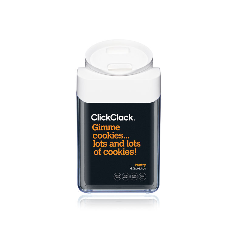 ClickClack 4.4 qt. Pantry Cookie Canister