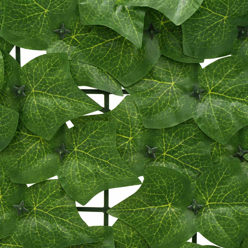Vidaxl Balcony Screen With Leaves Garden Sunshade Dark Green/Green Multi Sizes, 300cm W x 100cm D