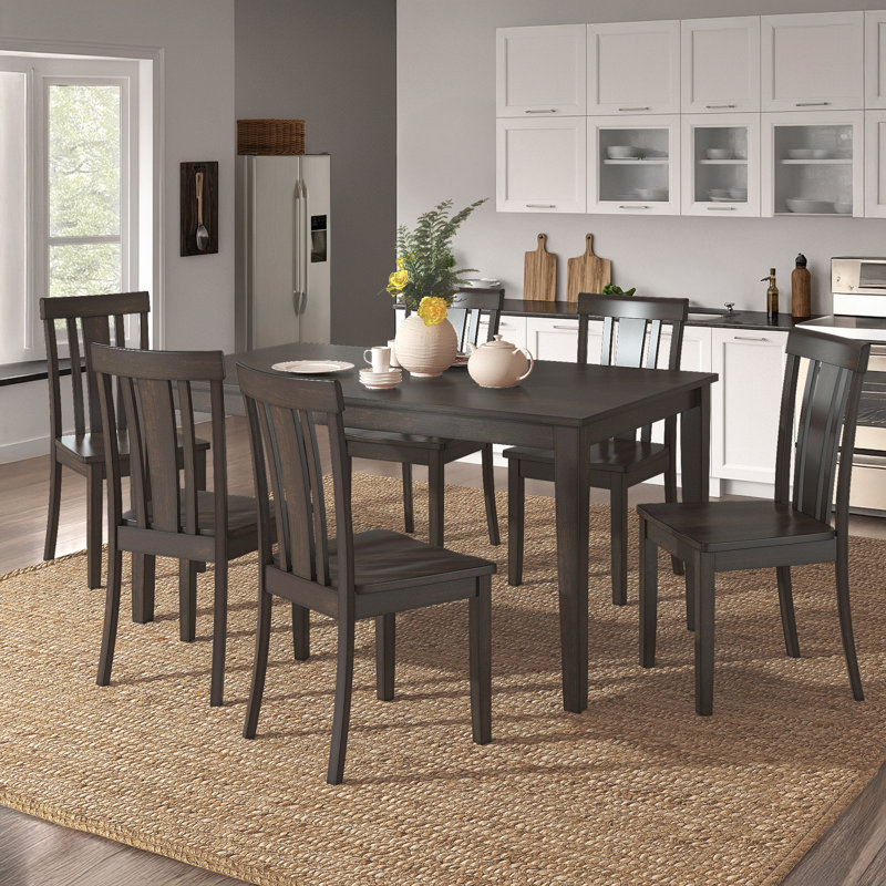 Ensemble repas 6 personnes Alexa-Mae, Noir antique