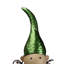 Metal Elf with Green Hat Christmas Statuary