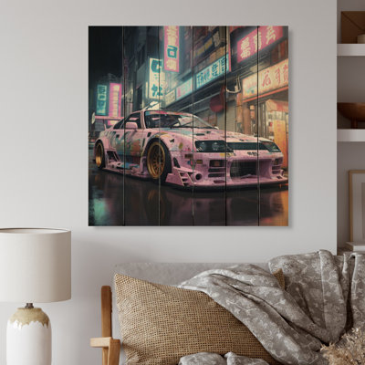 Bosozoku pastel kiragami sur bois