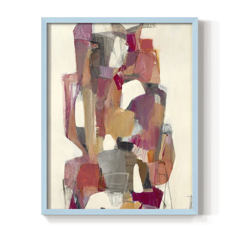 Totem at Sunrise Framed Print - Solid Wood, Bleu, H 11 po x l 9 po
