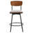 Putney Swivel Upholstered Counter Stool with Iron Frame-1190474177