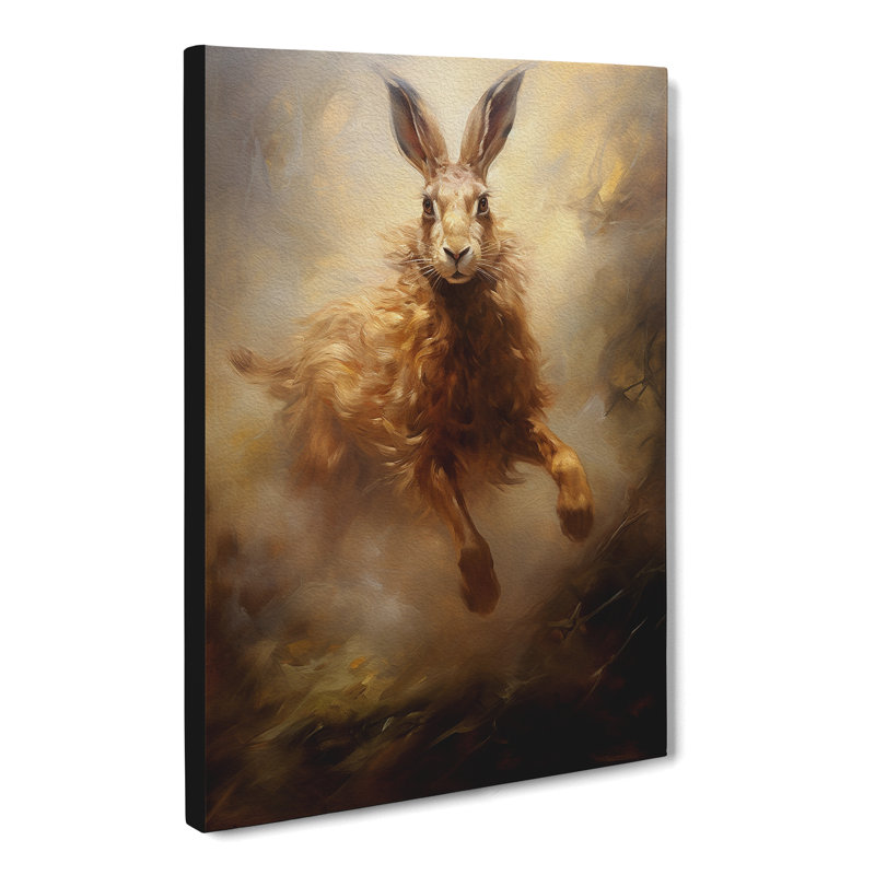 Hare Classicism - Wrapped Canvas, 76cm H x 50cm W x 3cm D