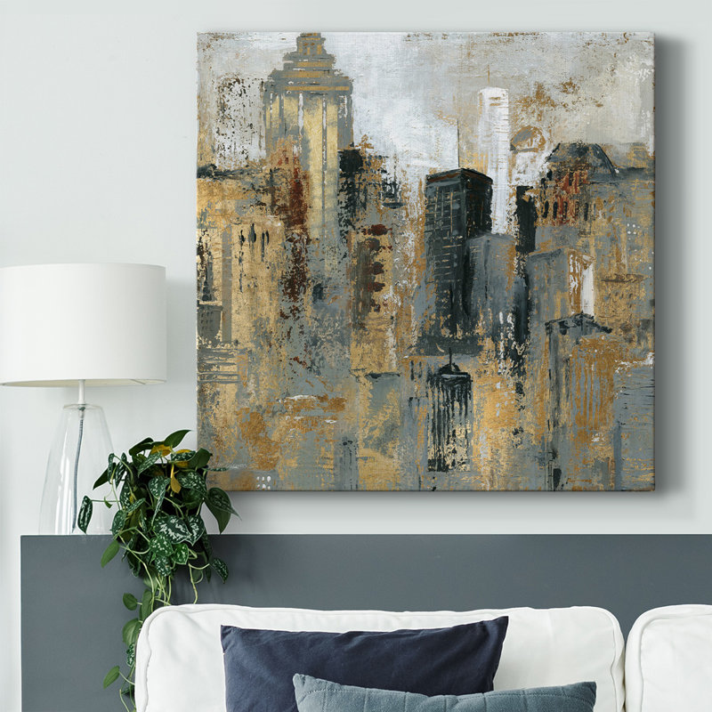 Peinture sur toile, H 16 po x l 16 po