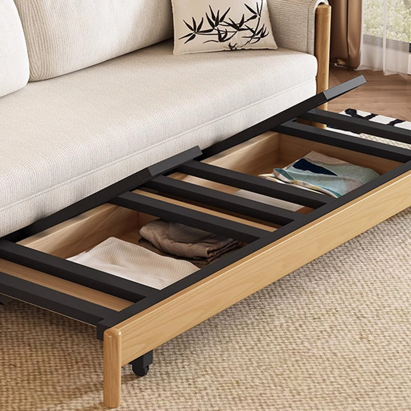 Canapé-lit en lin beige, 51.18"W*33.86"D*30.71"H
