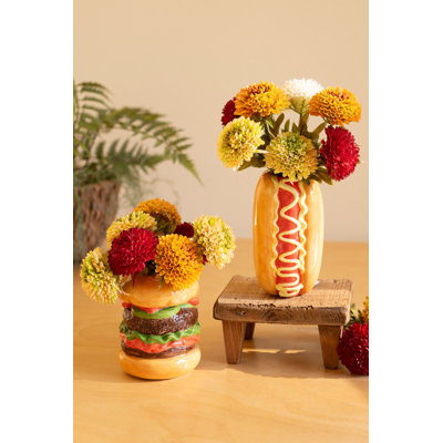  Ensemble de 2 vases en céramique 5 pièces H 5 po