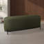  Banc rembourré en tissu vert foncé avec pieds en métal Glenorie-893970407-893970404