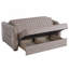 Causeuse convertible avec rangement Primenest Flyte Collection, beige