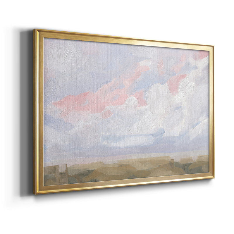 " Sandbridge Beach I " Painting Print, 26.5" H x 36.5" W x 1" D, Gold, No Mat