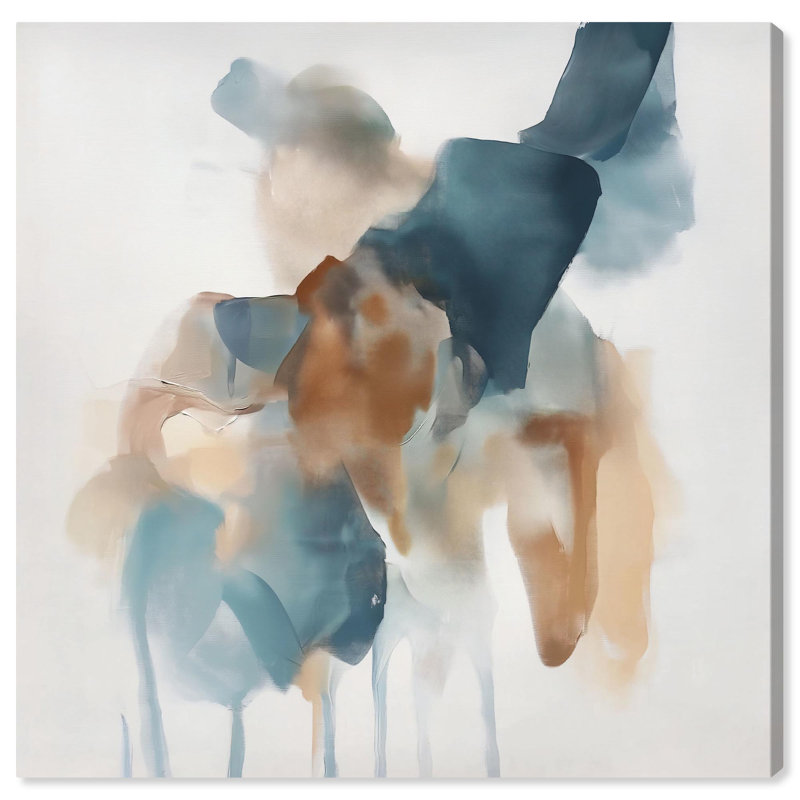 Art Remedy Soft Color Abstracts Toile cachée Profondeurs dévoilées I, H 40 po x l 40 po, Toile tendue