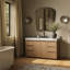 Everett Single Wide Vanity-Satin Light Wash Oak-529363287