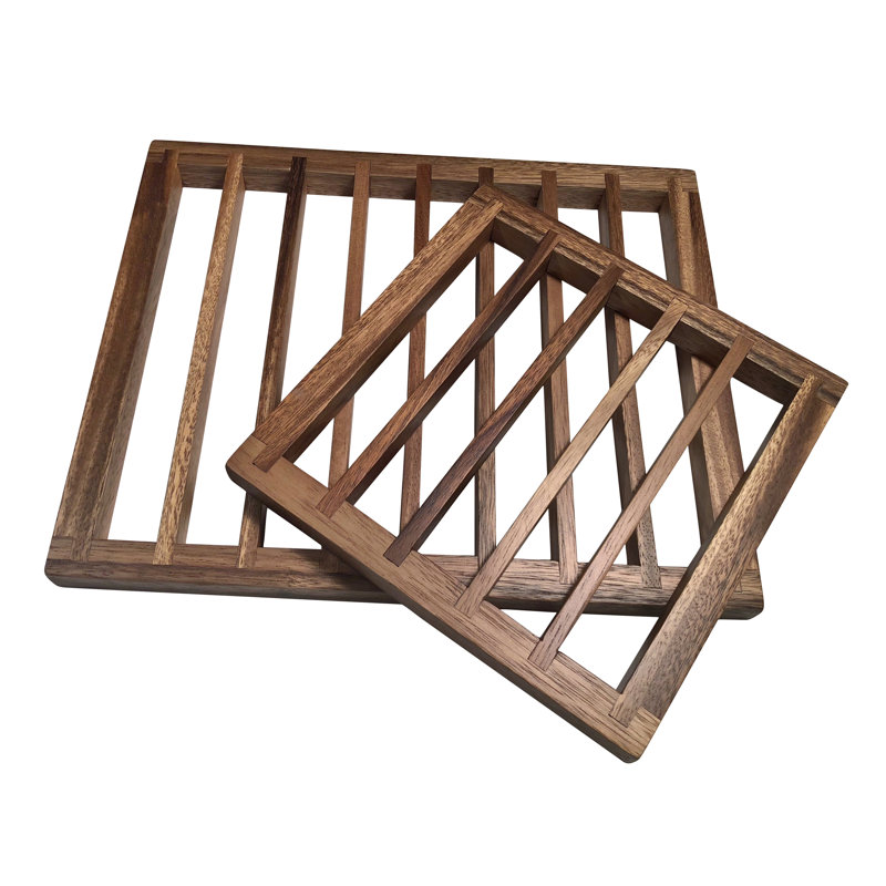 Acacia Wood Trivet 2 pcs