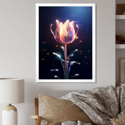 «Tulipe luminescente qui fleurit gracieusement I sur toile»