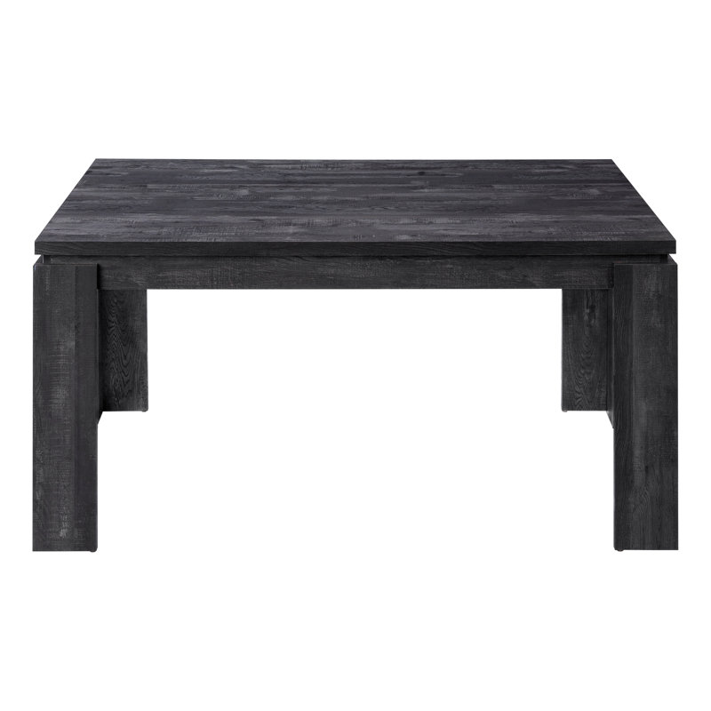 Table de salle à manger, rectangulaire, 60 po, cuisine, salle à manger, stratifié noir, contemporain, moderne, Noir