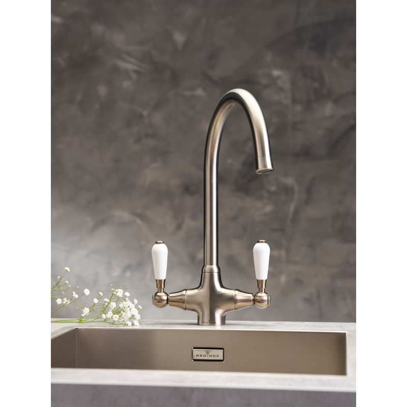 Twin Lever Monobloc Tap
