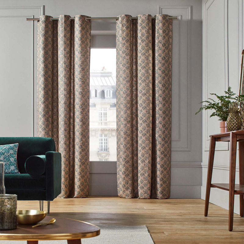 Sidony Linen Blackout Single Curtain Single Panel
