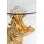 Glass Top Figurine End Table