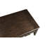 Table basse rectangulaire avec tiroirs avec finition traditionnelle en bois massif et manufacturé foncé