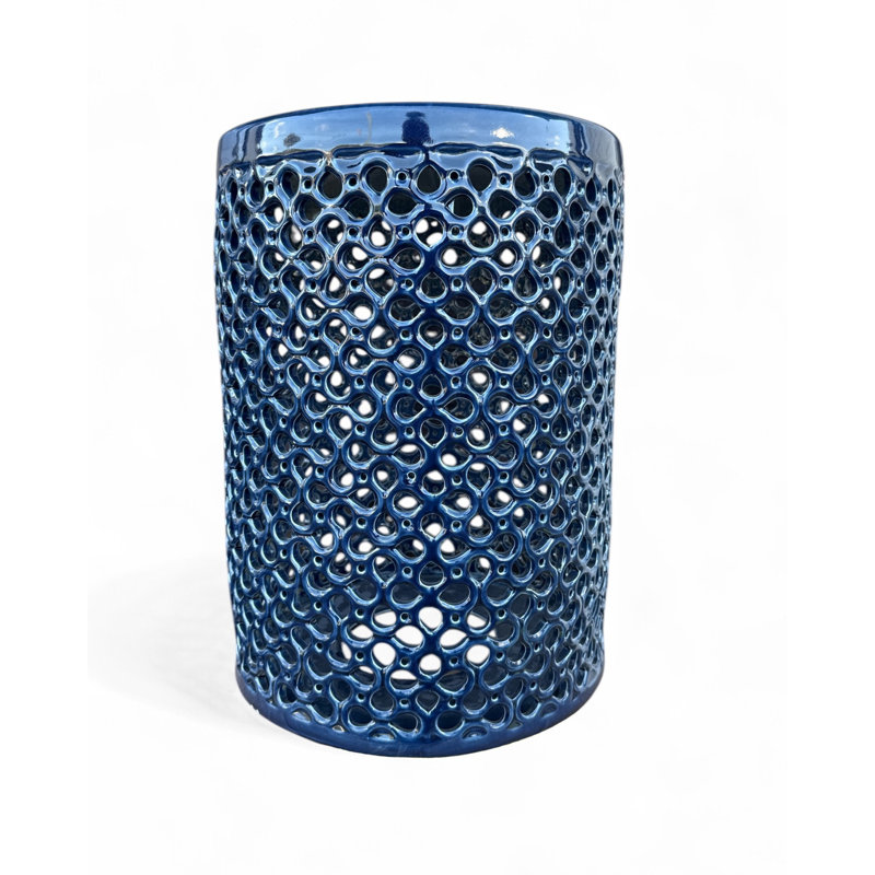 Lanie Garden Stool, Blue