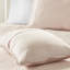 King / King Quilt Blush - bords festonnés réversibles, microfibre, 90% coton, couleur résistante, avec bord, facile à coordonner