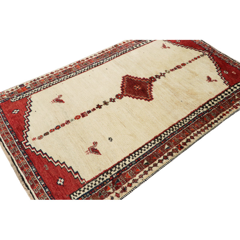 Antique One-of-a-Kind 4'3X7' Hand Knotted Area Rug