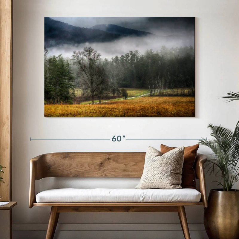 Alvord Cades Cove Fields Mist, H 34 po x l 51 po