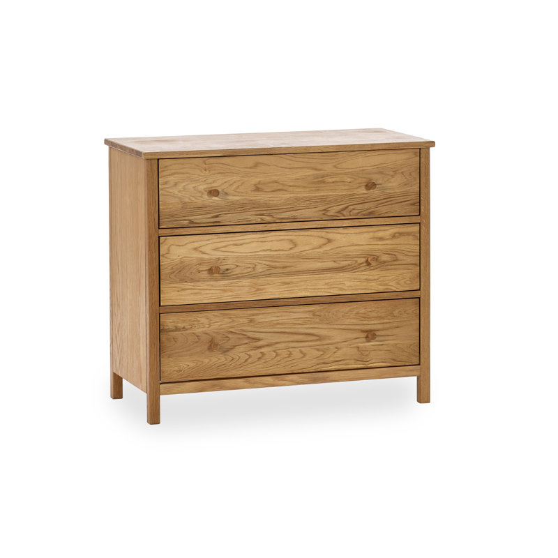 Marmarth 84 cm W Chest of 3 Drawers, Brown