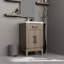 20 po Meuble-lavabo en chêne gris avec comptoir en acrylique scellé et miroir - solution de rangement incluse-1500906262