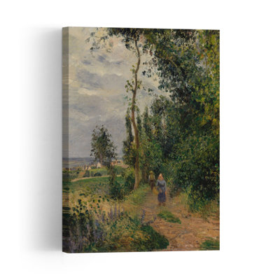 Côte Des Grouettes, Near Pontoise, C.1878 Impressionist Abstract Contemporary Landscape Tree Wall Art Print