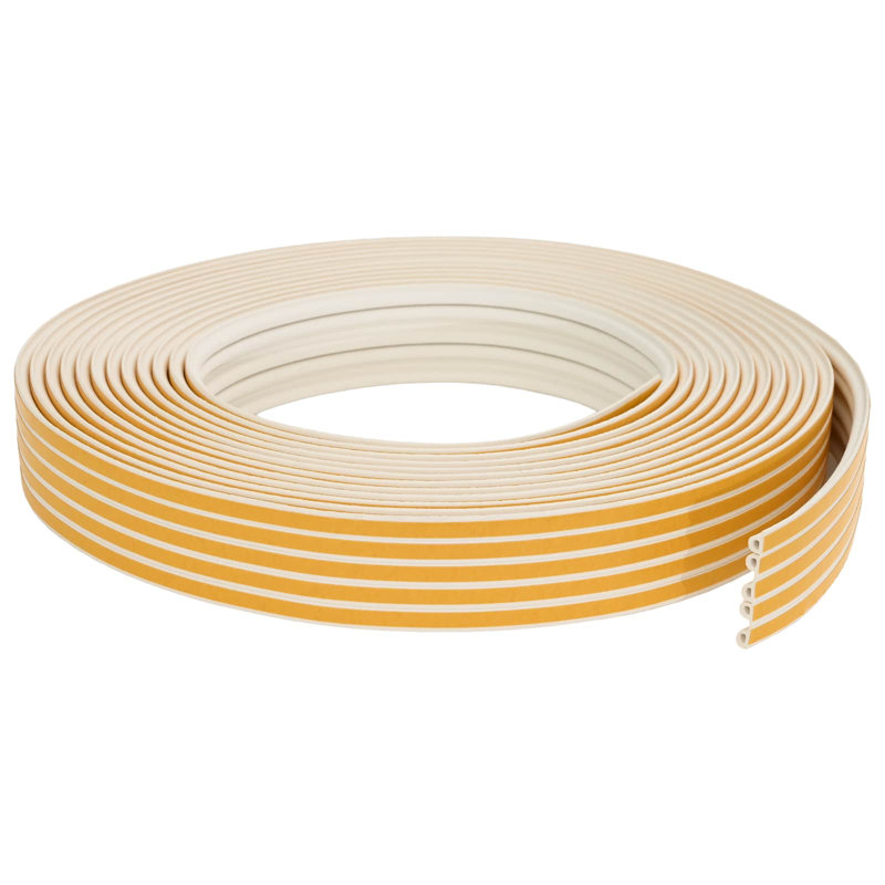 vidaXL Self-Adhesive Window Seal EPDM Foam Easy To Cut Grid-Pattern Strip Door, 0.6cm H x 1200cm W x 0.9cm D, White