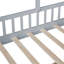 Lit simple avec canapé, deux tiroirs et tablette de rangement-356044604